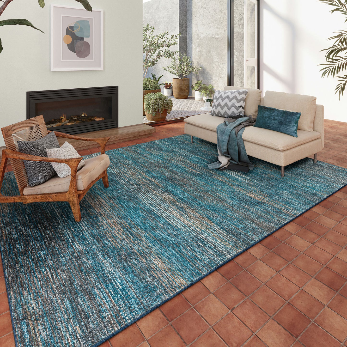 Ciara CR1 Navy 10' x 14' Rug