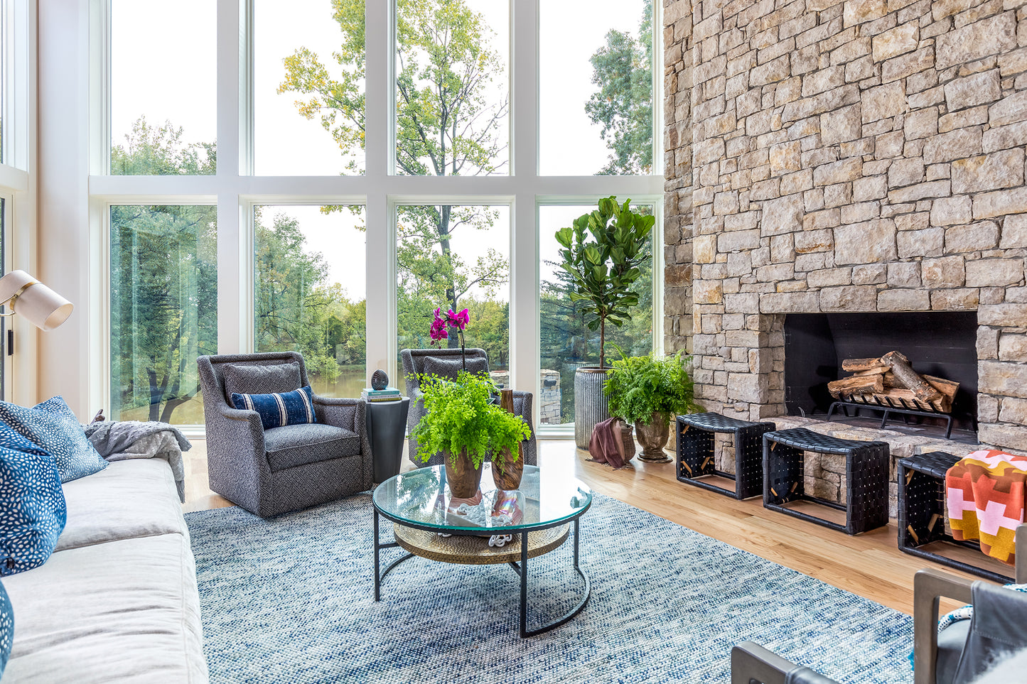 Kaleen Cord Collection Light Blue Area Rug 3'6" x 5'6"