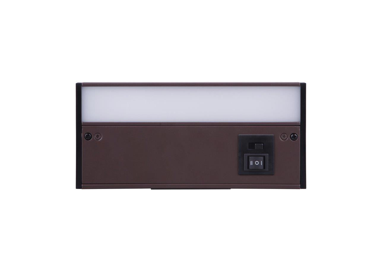 Undercabinet 3-in-1 Color Temperature Adjustable 8" LED Light Bar in Bronze