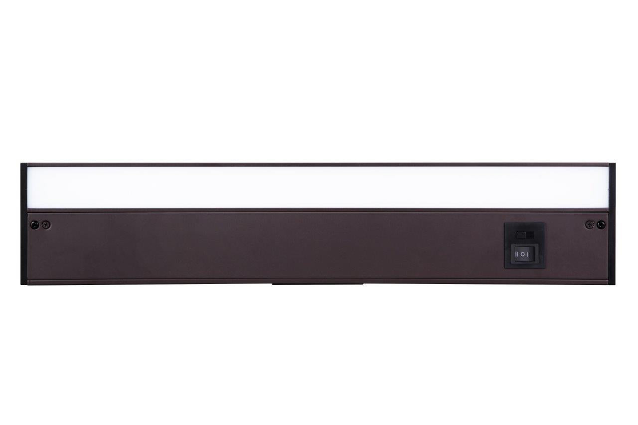 Undercabinet 3-in-1 Color Temperature Adjustable 18" LED Light Bar in Bronze