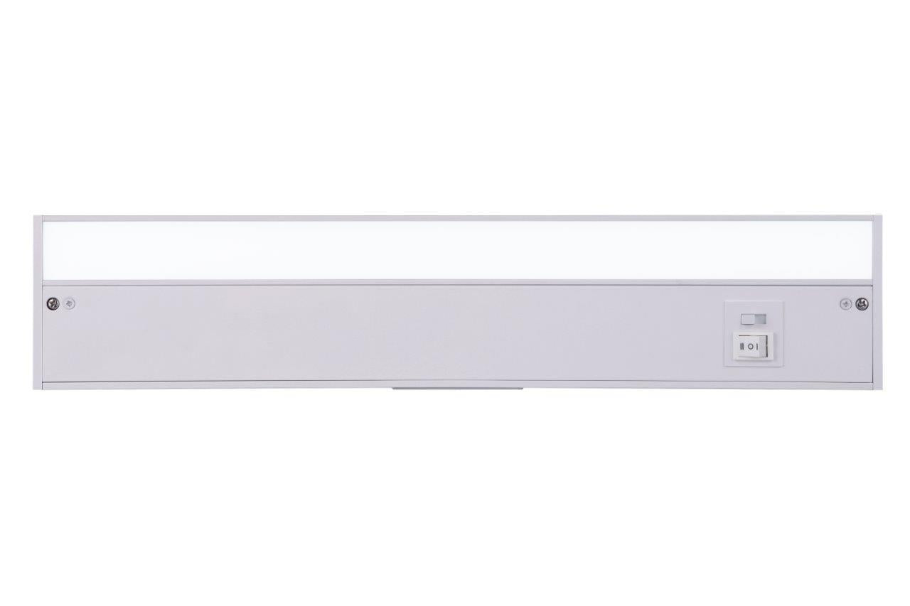 Undercabinet 3-in-1 Color Temperature Adjustable 18" LED Light Bar in White
