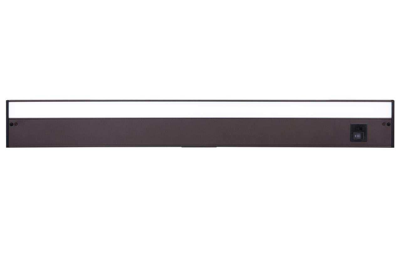 Undercabinet 3-in-1 Color Temperature Adjustable 30" LED Light Bar in Bronze