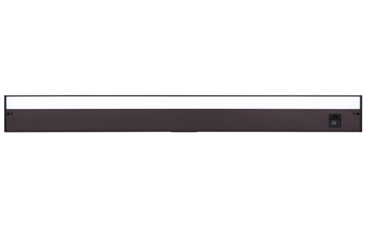 Undercabinet 3-in-1 Color Temperature Adjustable 36" LED Light Bar in Bronze