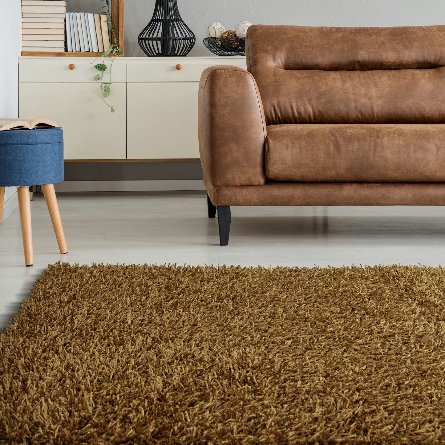 Kaleen Curtsi Collection Light Gold Area Rug 5' x 7'