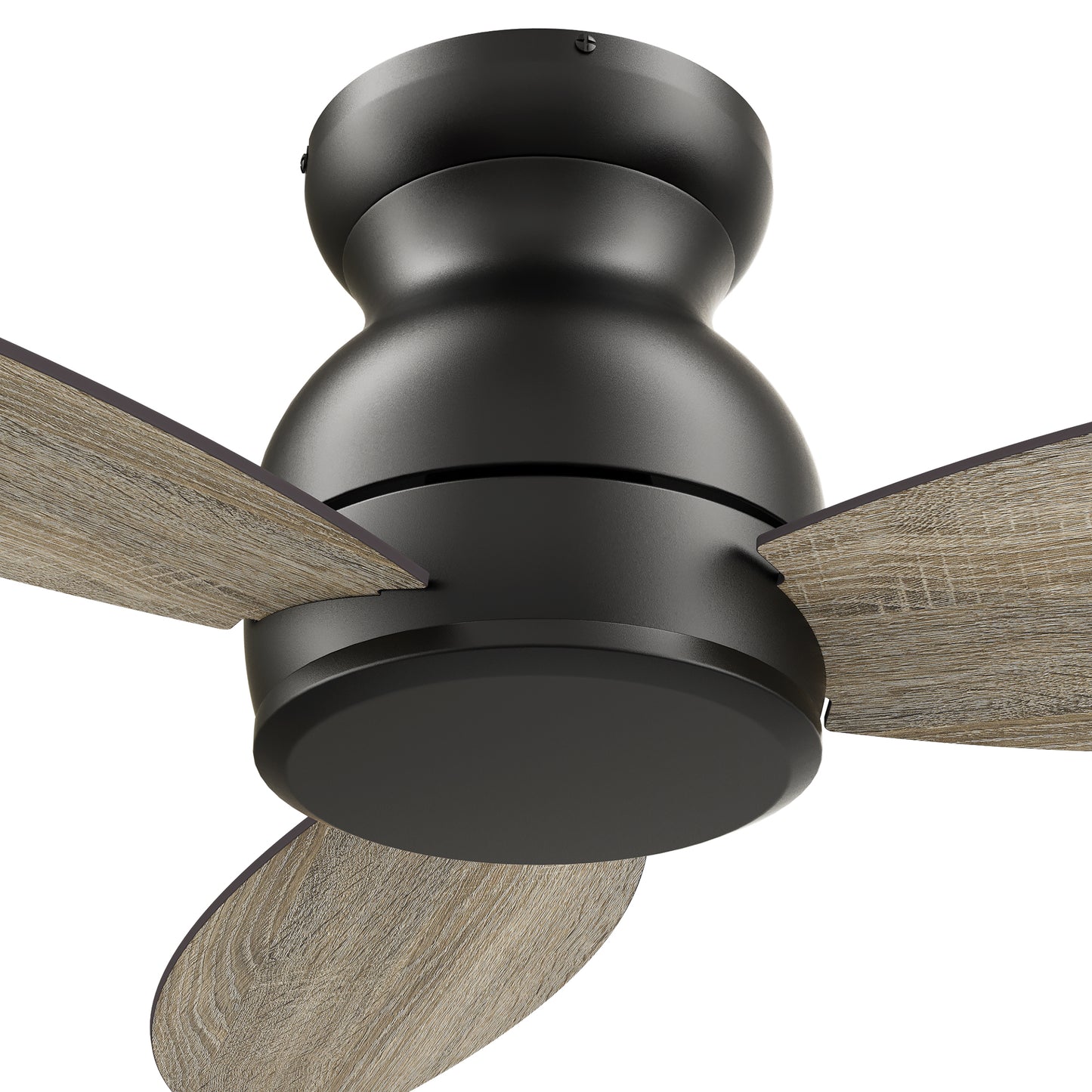 Stanley 48 Inch 3-Blade Ceiling Fan - Black/Walnut & Barnwood