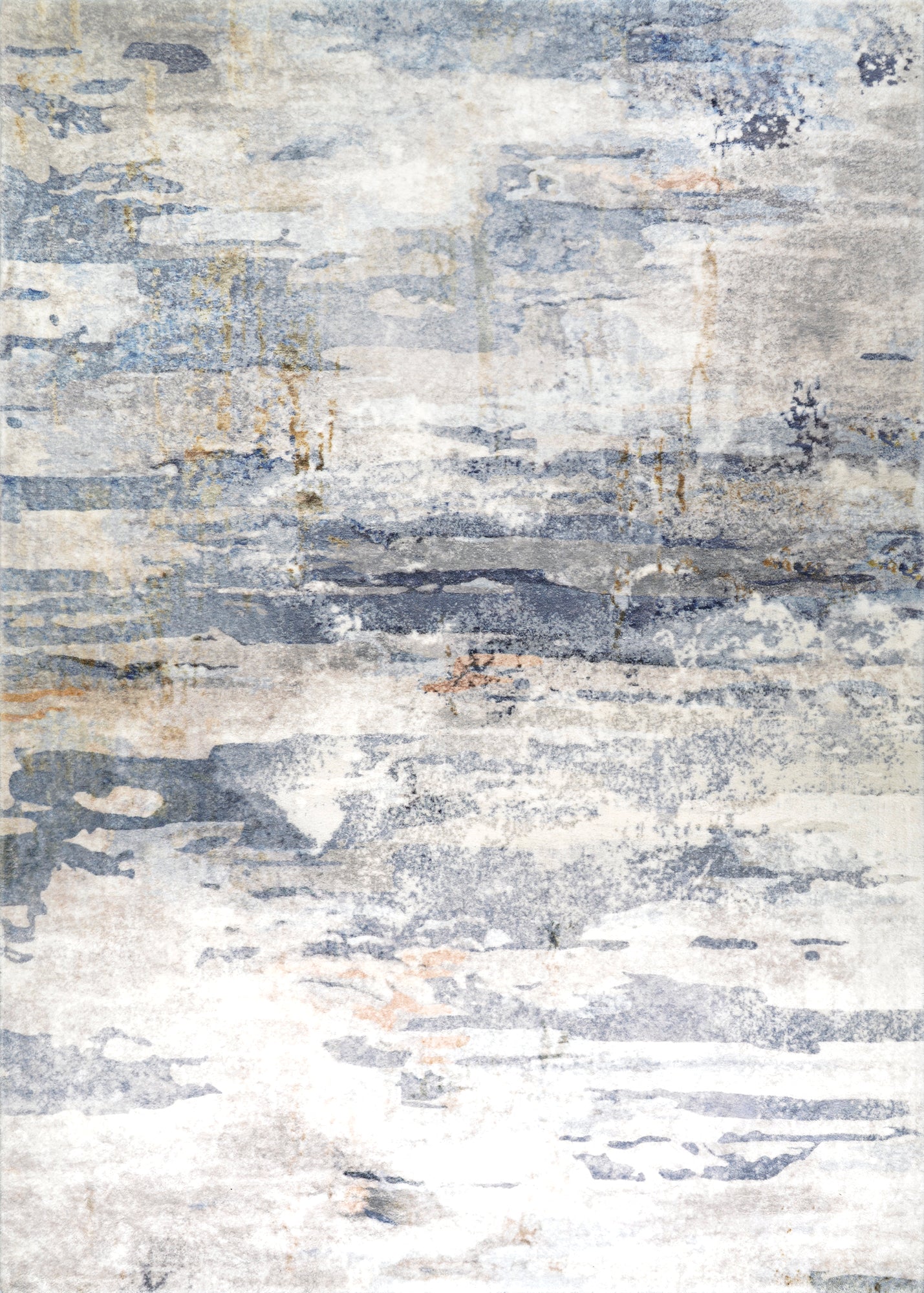 Couristan Dreamscape Horizon Blue-Ivory Runner Rug 2'6" x 8'
