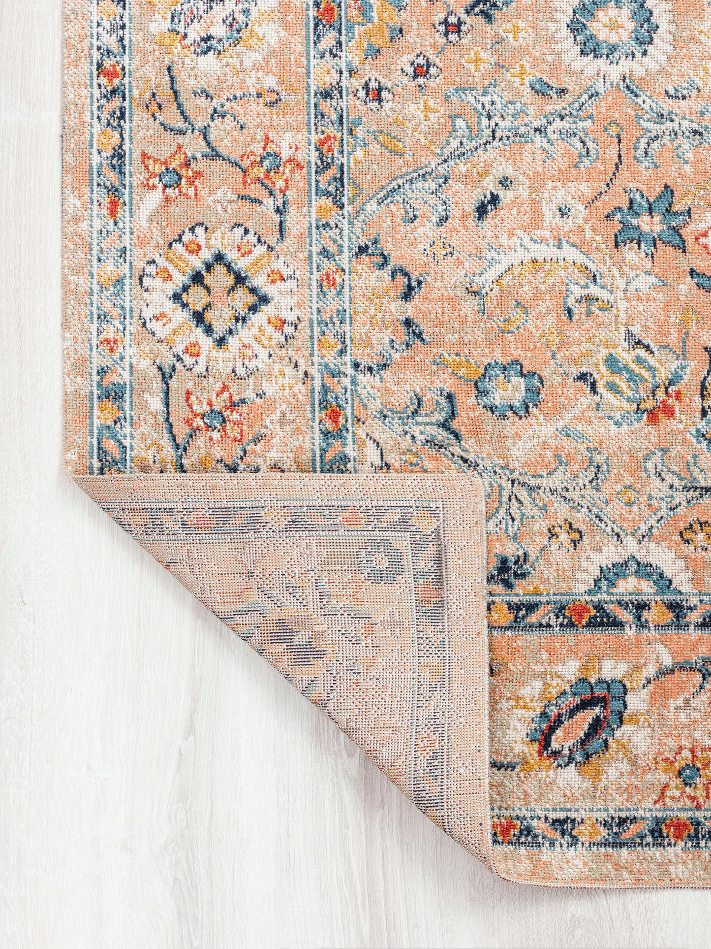 Kaleen Deya Collection Light Peach Area Rug 7'10" x 10'2"