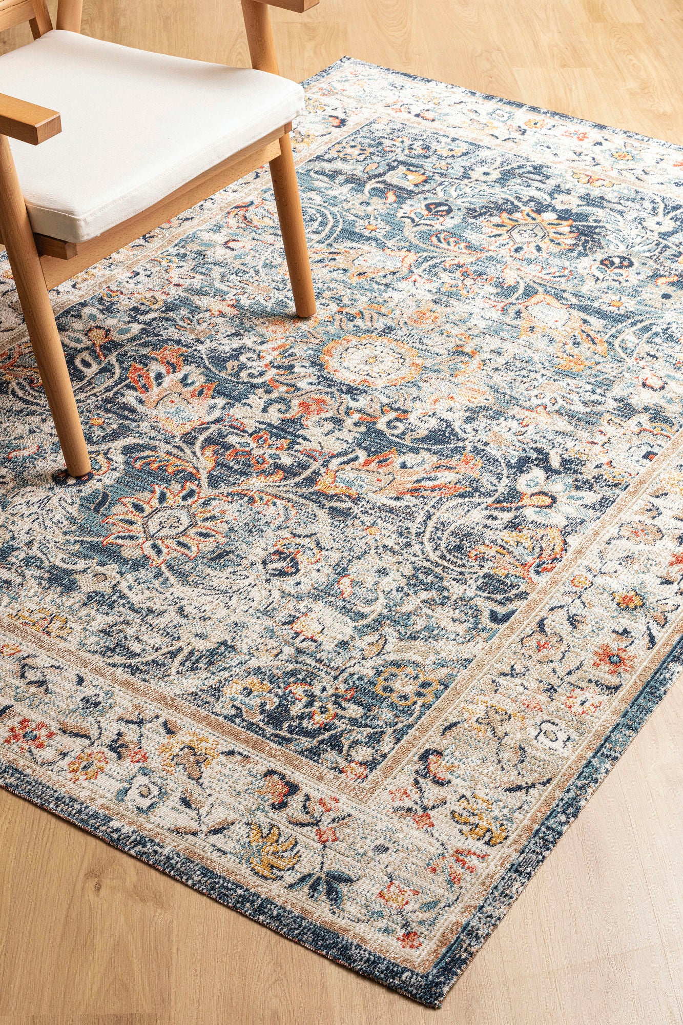 Kaleen Deya Collection Blue Navy Area Rug 5'3"x 7'6"