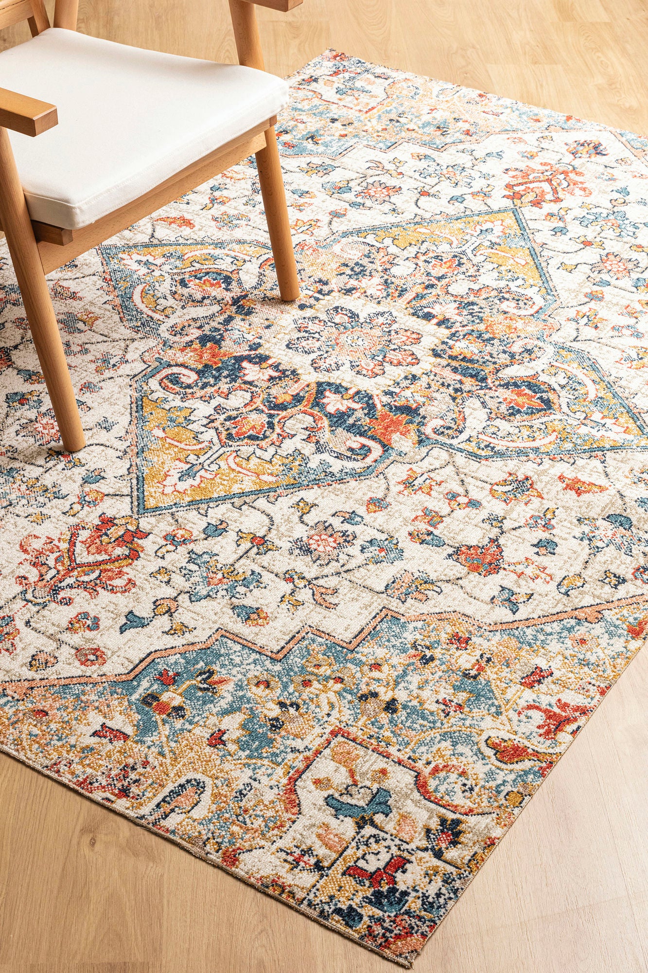 Kaleen Deya Collection DEY09-09 Cream Area Rug 5'3"x 7'6"