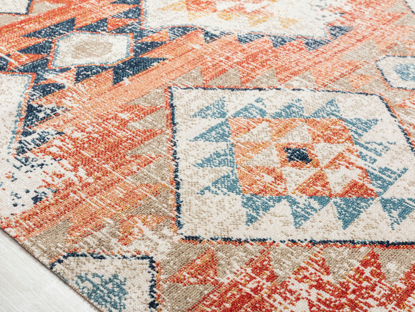 Kaleen Deya Collection Coral Cream Area Rug 7'10" x 10'2"