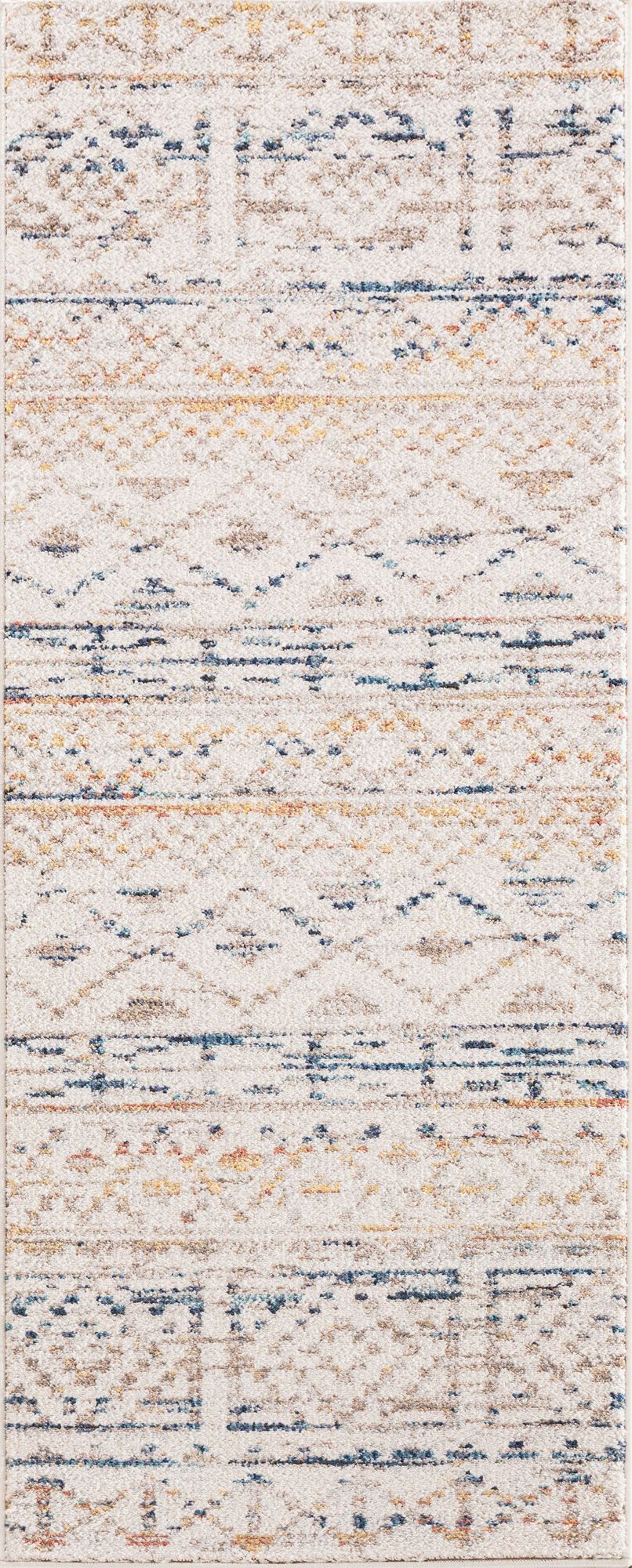 Kaleen Dasha Collection Ivory Red Runner 2' x 7'6"