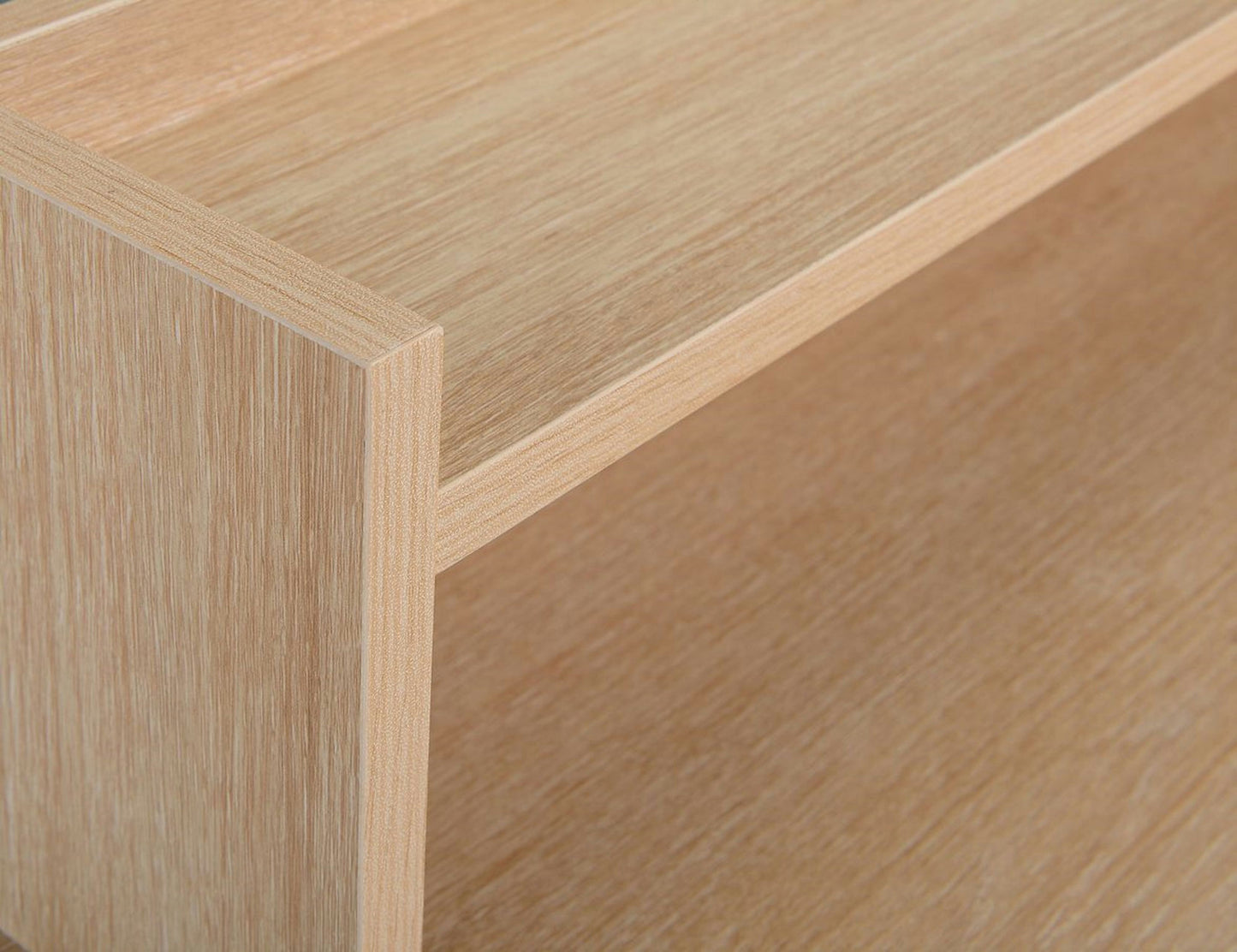 Light Oak Writing Desk with Hutch