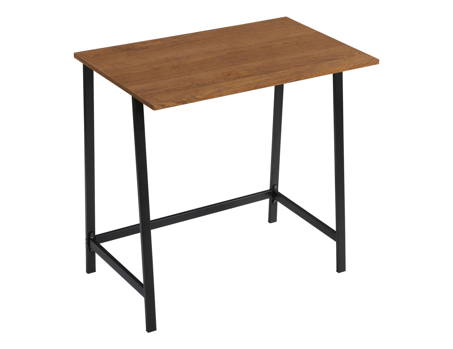 Aspen Oak finish wood and metal writing desk