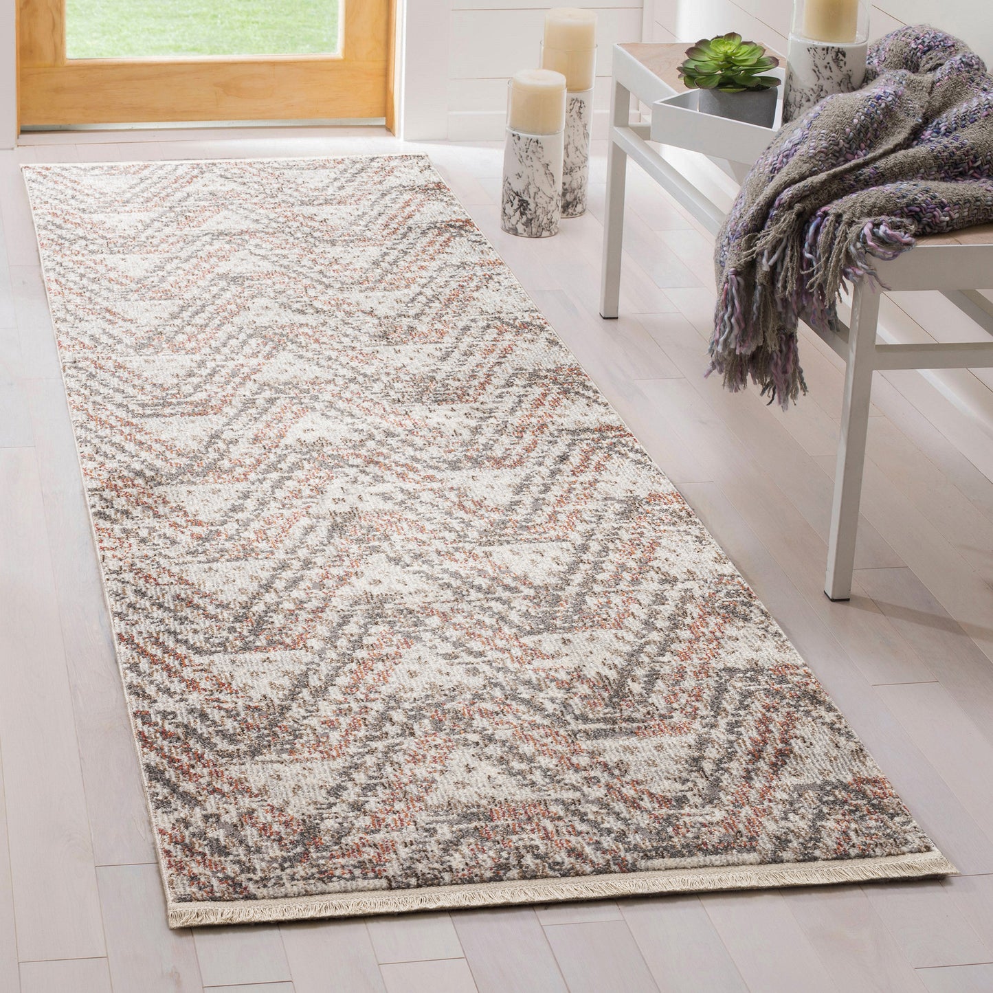 Kaleen Eddison Collection Gray Ivory Area Rug 3'11" x 5'3"