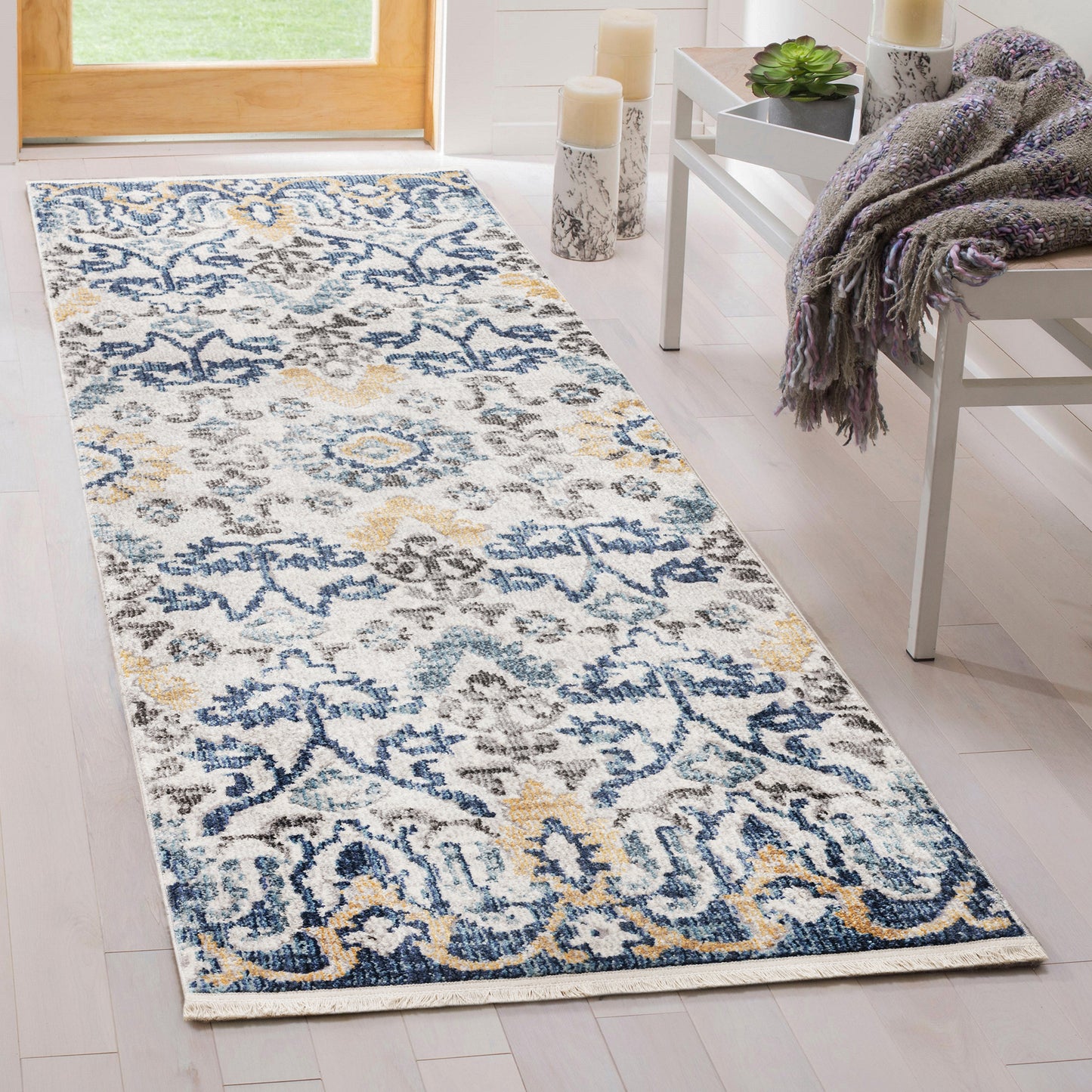 Kaleen Eddison Collection Blue Silver Area Rug 7'10" x 10'