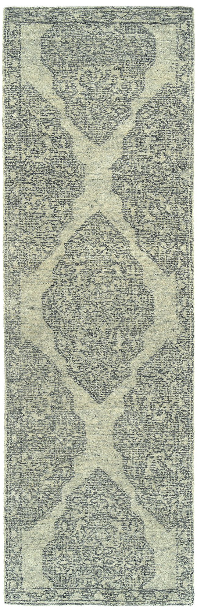 Kaleen Effete Collection Light Grey Runner 2'6" x 8'