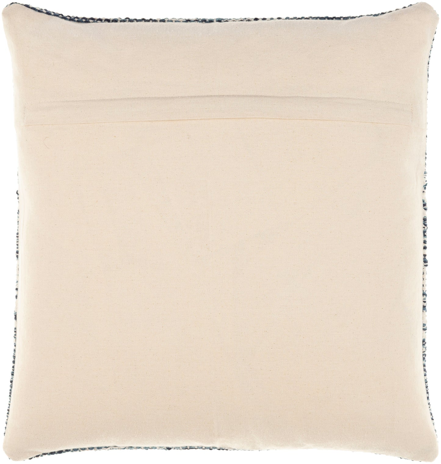 Surya Ethan Light Beige, Navy Pillow Cover 18"H X 18"W