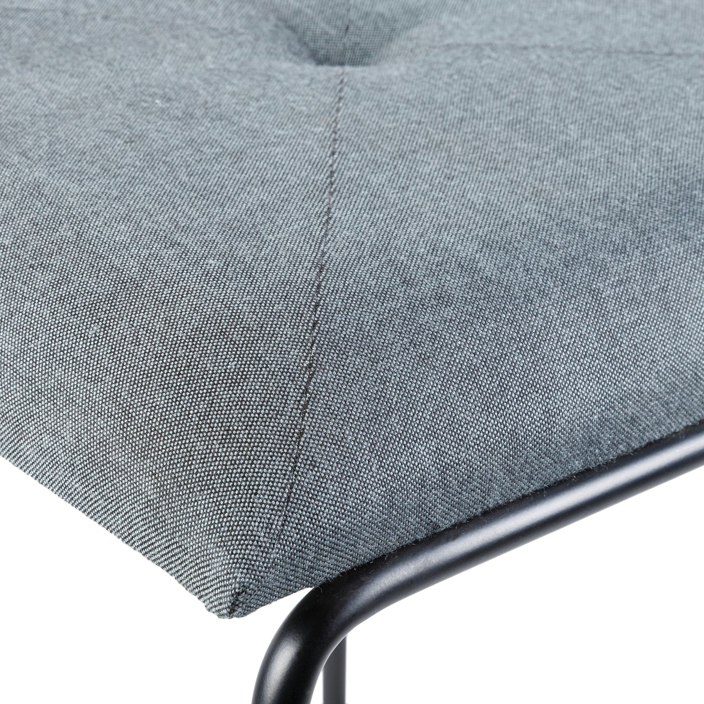 Surya Vedika Charcoal Stool 20"H X 17"W X 17"D