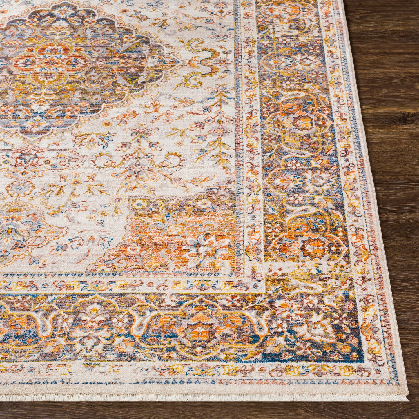 Surya Ephesians Rug 8'10" X 13' (Medium Gray & Dark Blue)