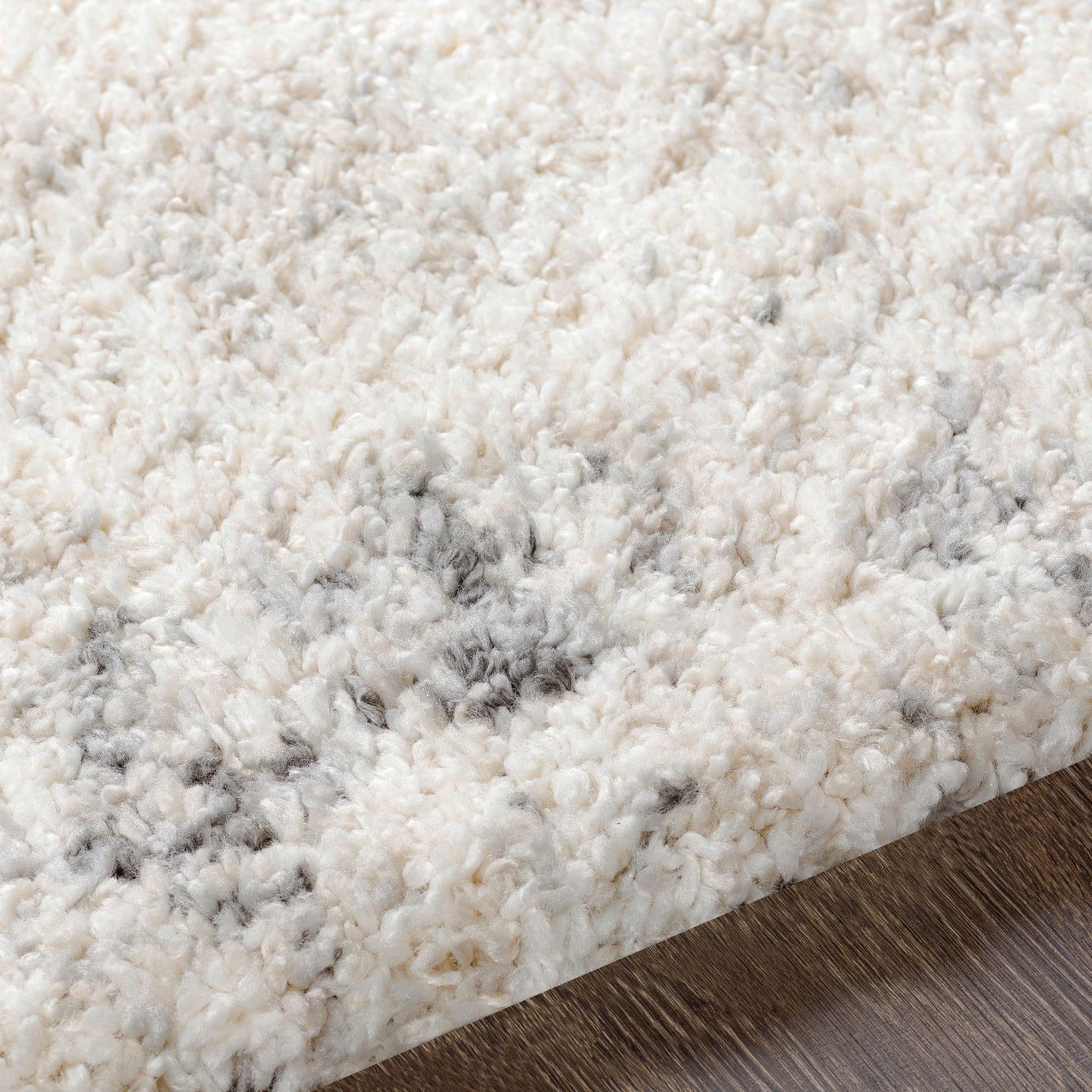 Surya Eskimo Shag Black Rug 2'7" X 7'3"