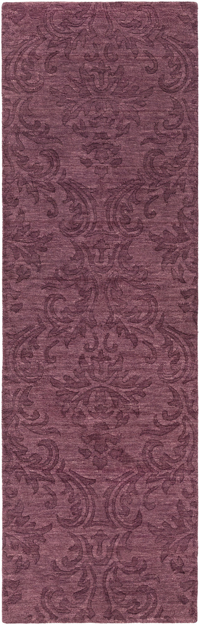 Surya Etching Plum Rug 2'6" X 8'