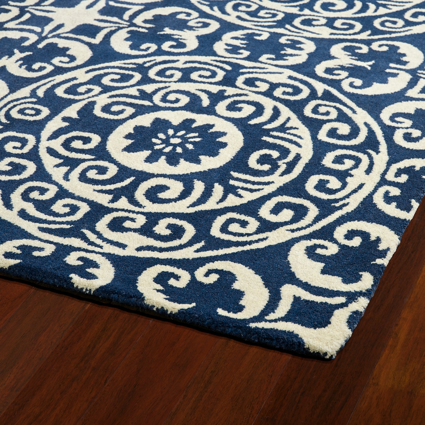 Kaleen Tara Rounds Collection EVL03-22 Navy Area Rug 9'9" x 9'9"