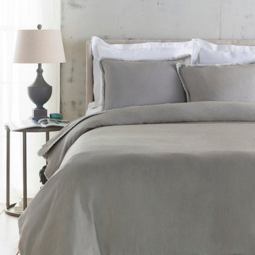 Surya Evelyn Gray Euro Sham 26"H X 26"W