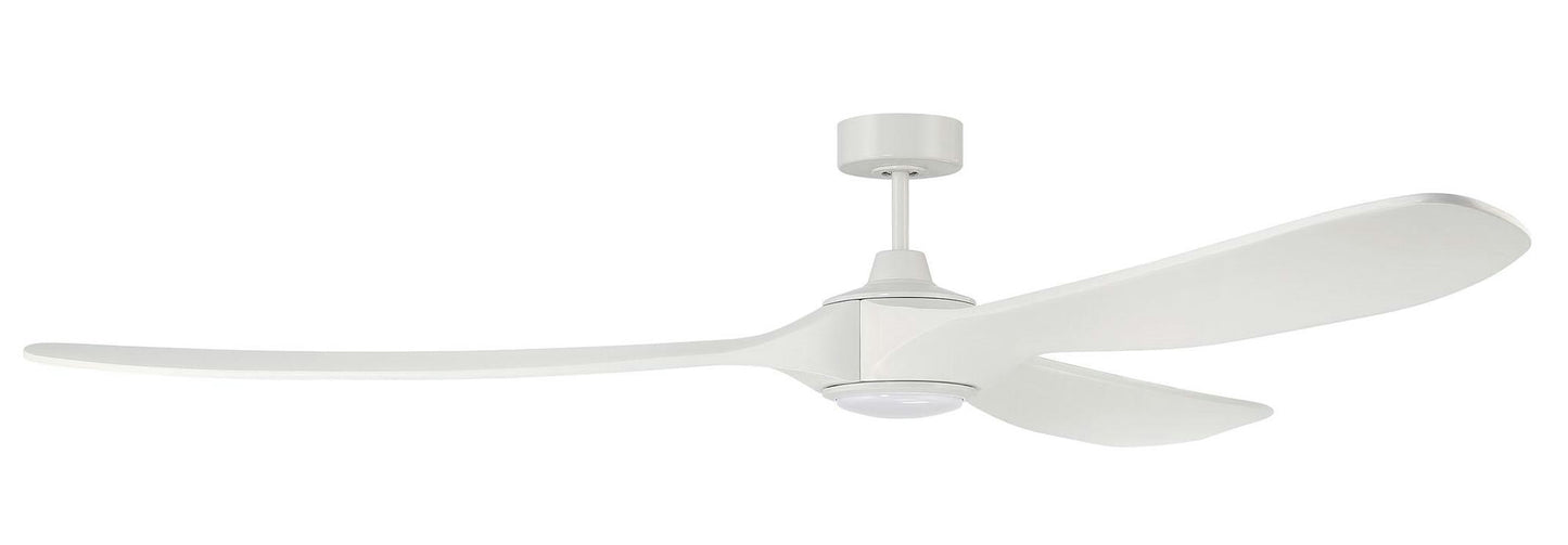 84" Envy Fan White Finish Blades, light kit included (Optional)