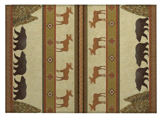 Indoor/Outdoor Excursion EX1 Beige Washable 1'8" x 2'6" Rug