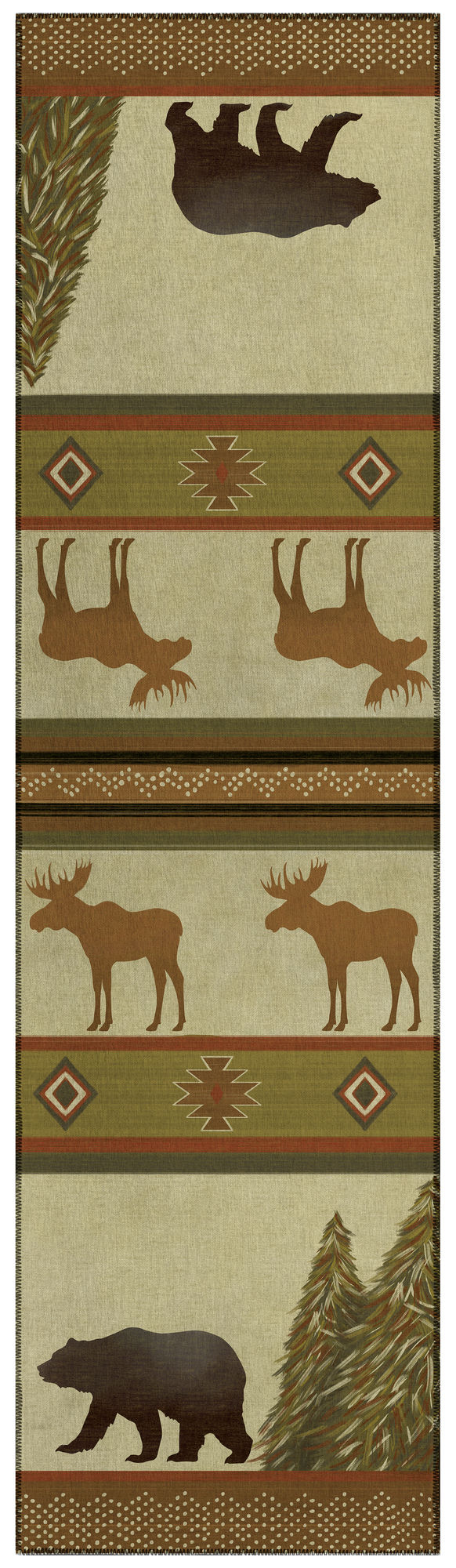 Indoor/Outdoor Excursion EX1 Beige Washable 2'3" x 7'6" Runner Rug