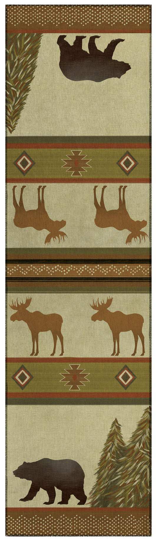 Indoor/Outdoor Excursion EX1 Beige Washable 2'3" x 7'6" Runner Rug