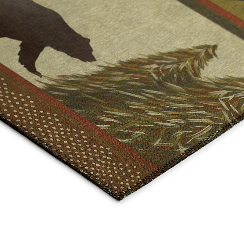 Indoor/Outdoor Excursion EX1 Beige Washable 2'3" x 7'6" Runner Rug