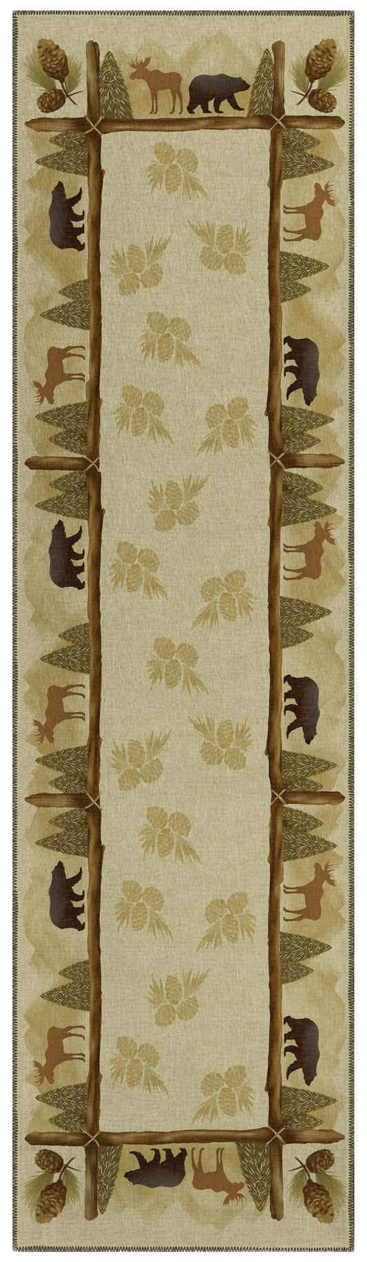 Indoor/Outdoor Excursion EX2 Beige Washable 2'3" x 7'6" Runner Rug