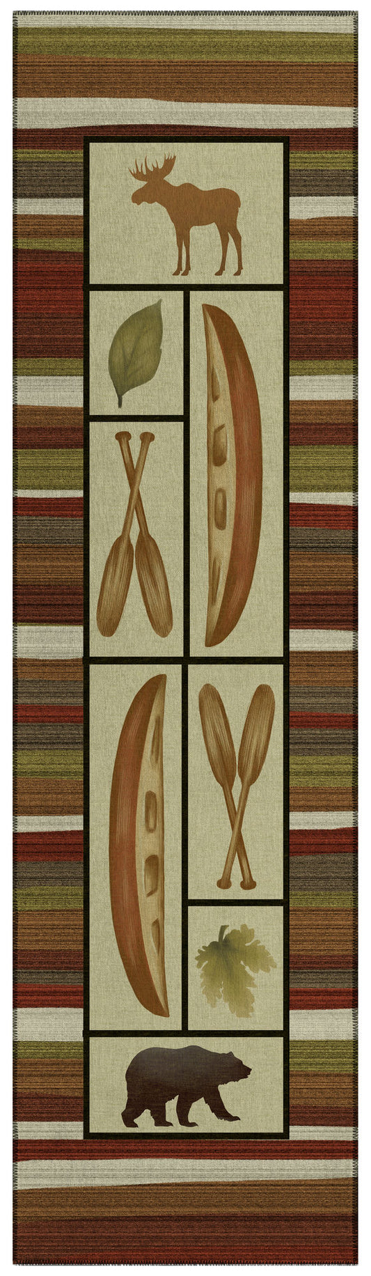 Indoor/Outdoor Excursion EX3 Canyon Washable 2'3" x 7'6" Runner Rug