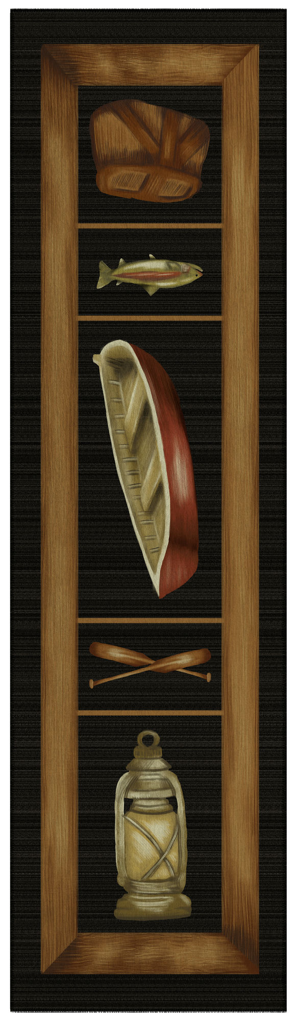 Indoor/Outdoor Excursion EX4 Black Washable 2'3" x 7'6" Runner Rug