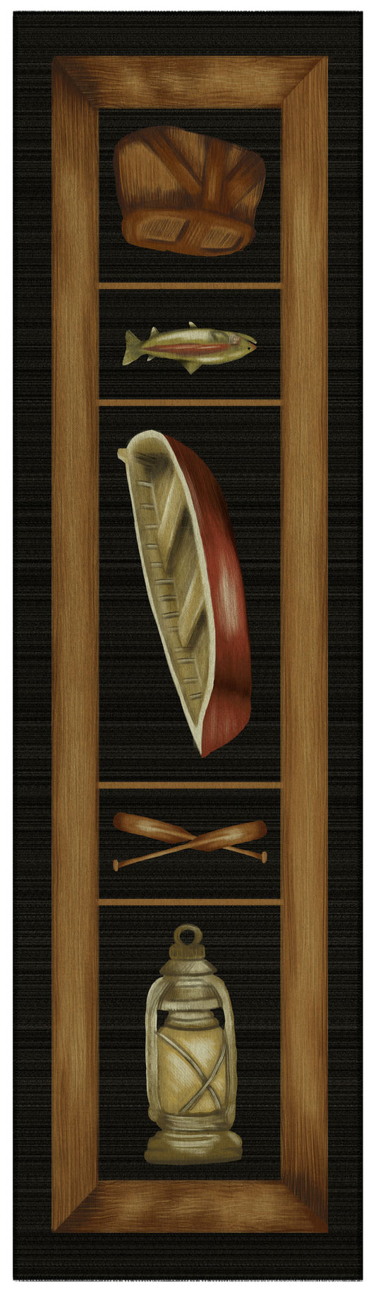 Indoor/Outdoor Excursion EX4 Black Washable 2'3" x 7'6" Runner Rug