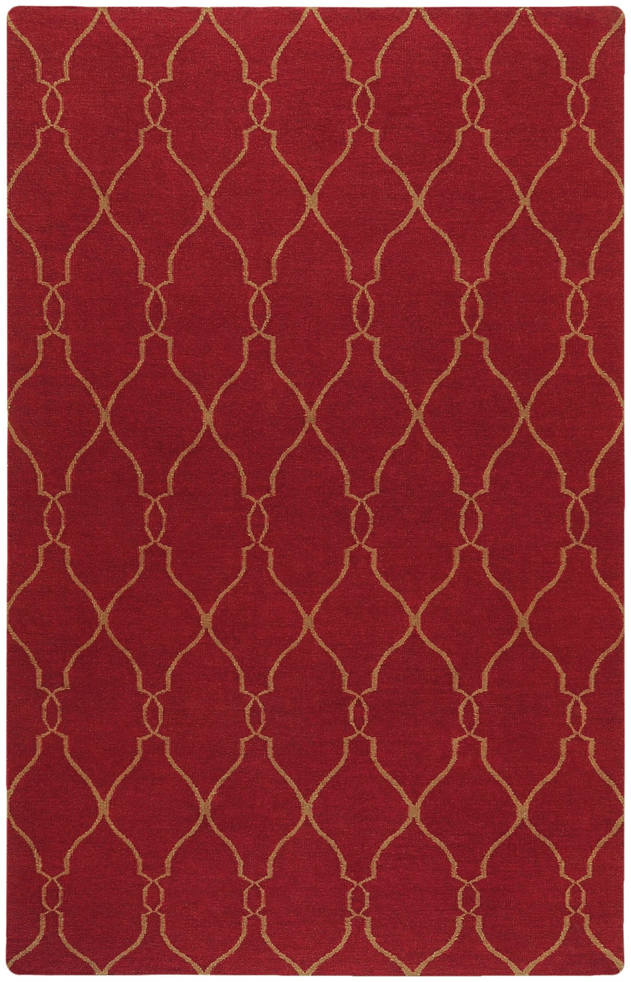 Surya Fallon Brick Red Rug 3'6" X 5'6"