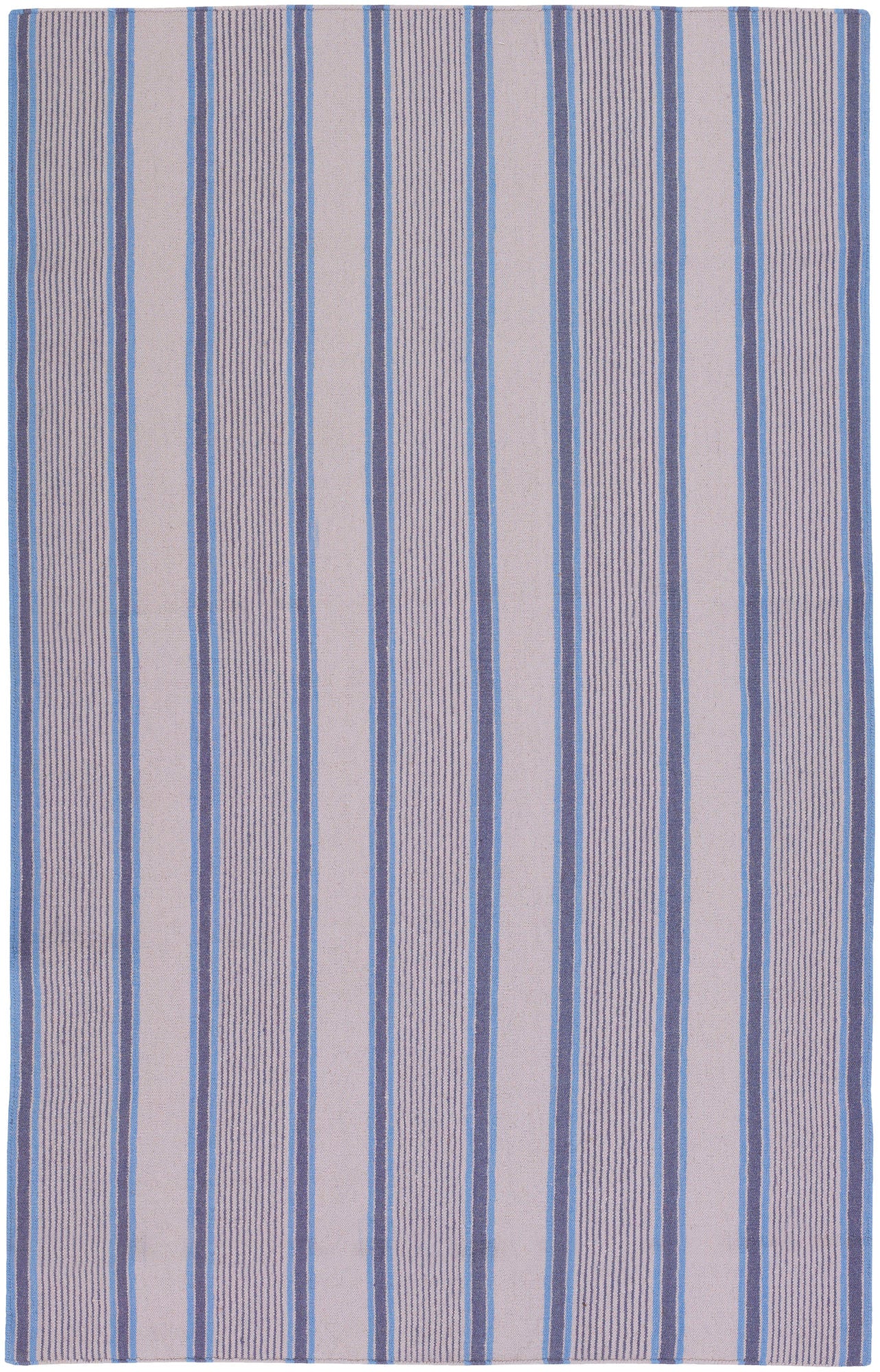 Surya Farmhouse Stripes Medium Gray Rug 5' X 8'