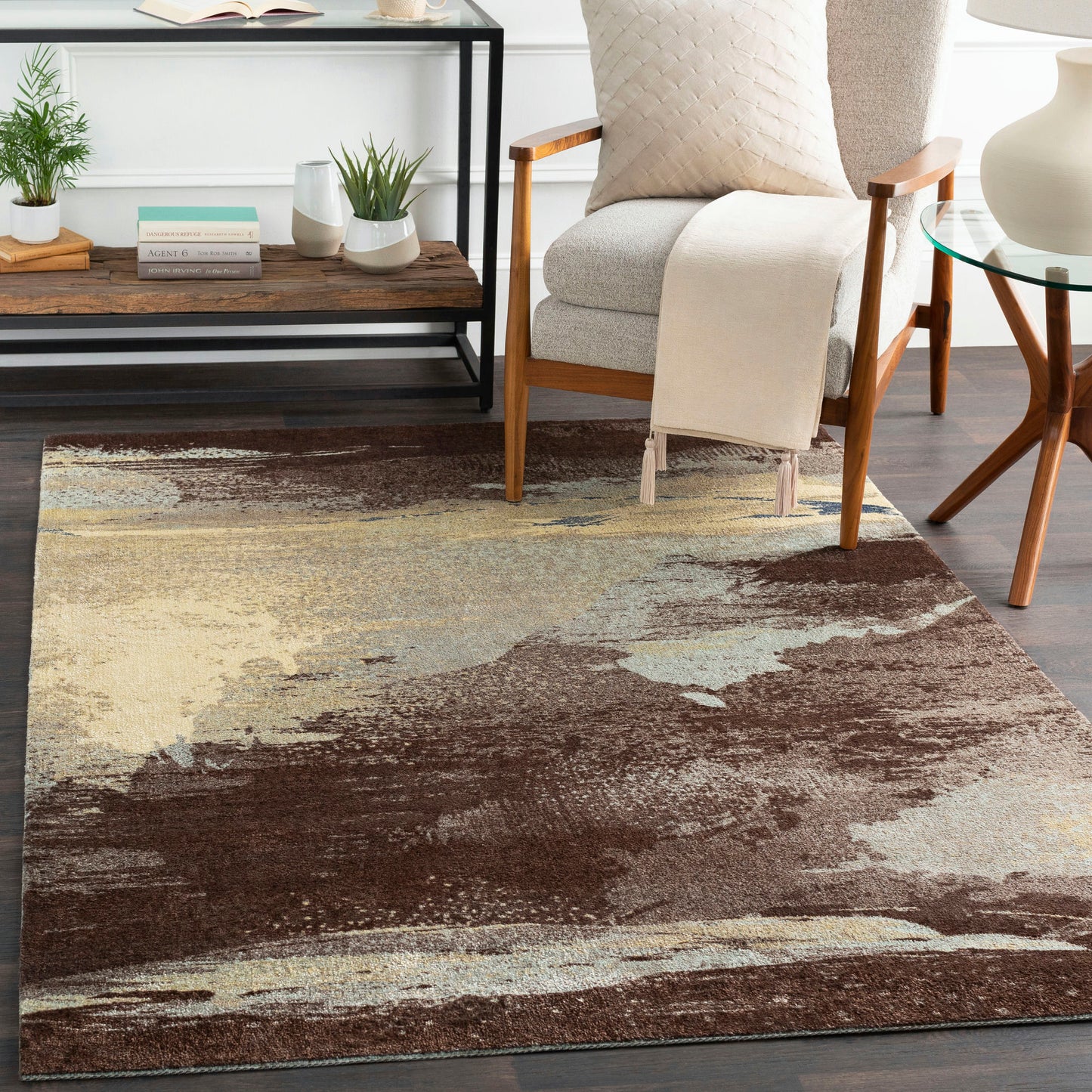 Surya Felicity Dark Brown Rug 5' X 7'6"