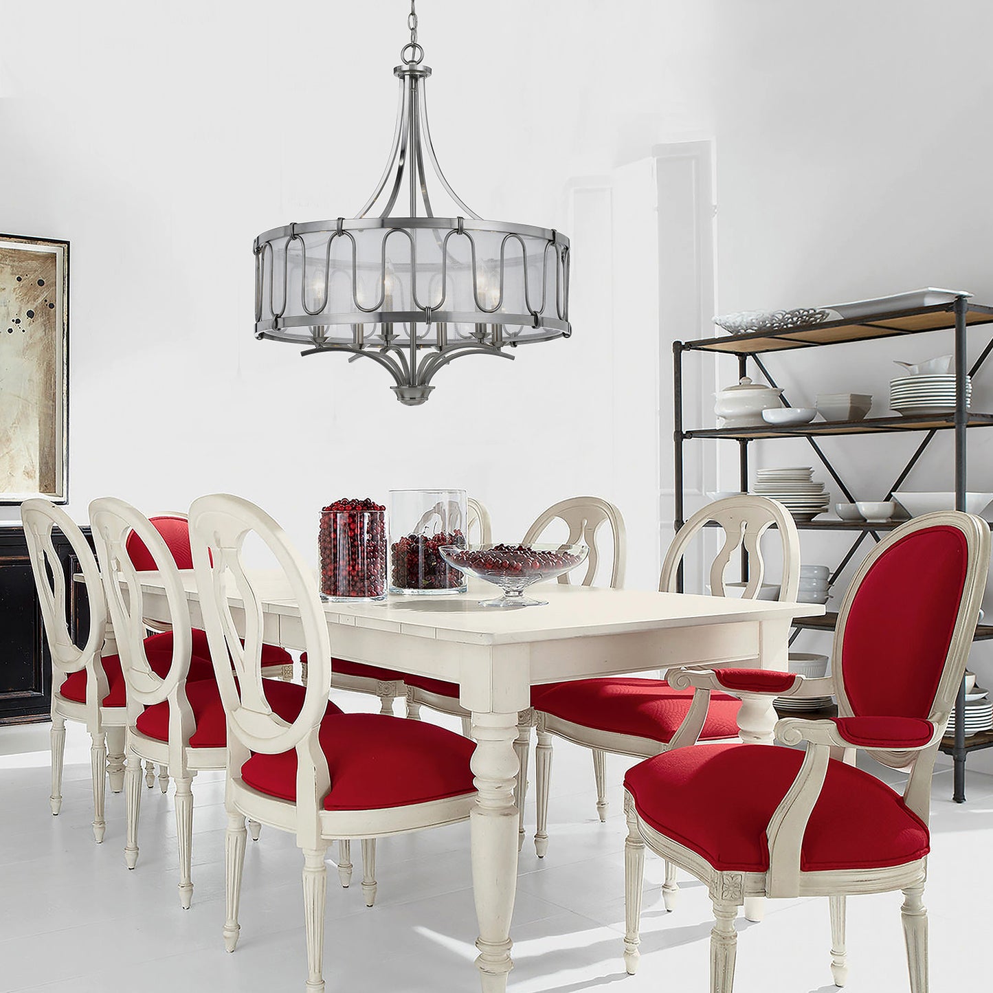 Brushed steel Metal Vicenza - Chandelier