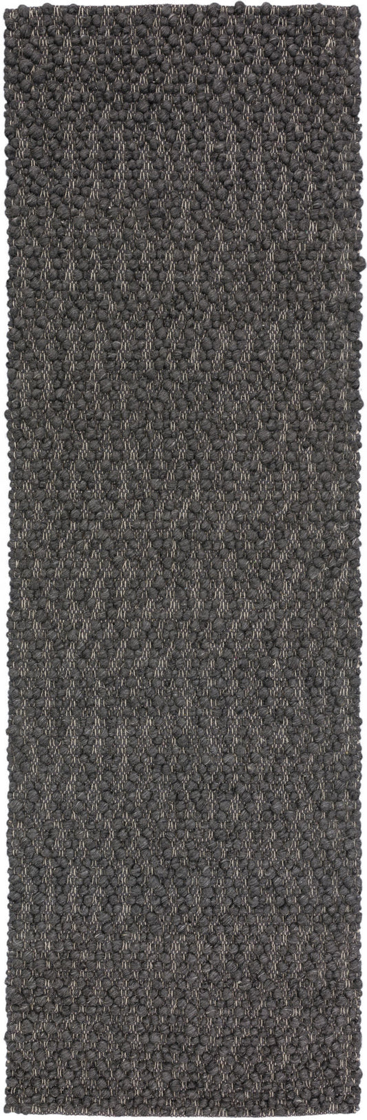 Gorbea GR1 Charcoal 2'6" x 12' Runner Rug