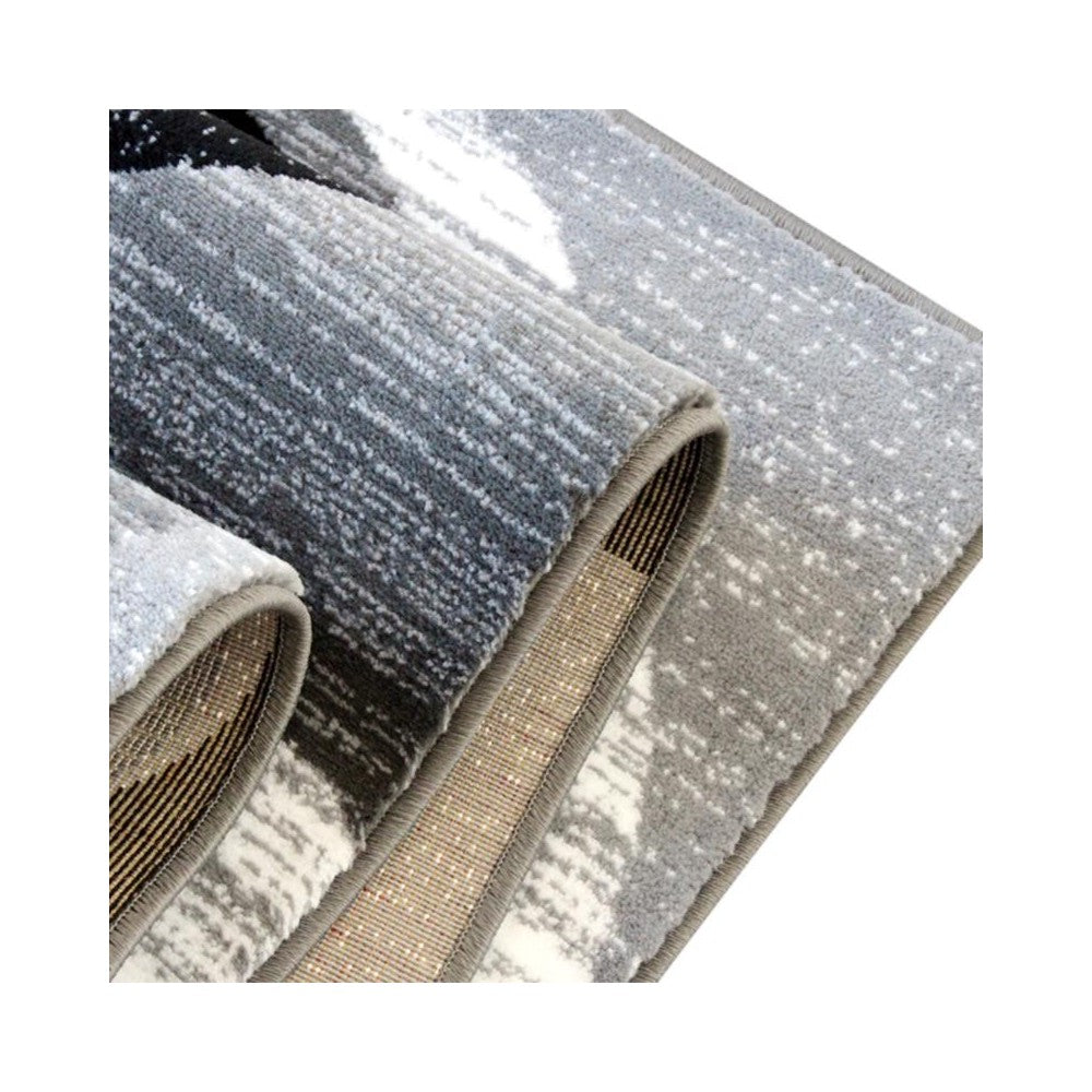 Gray 8x10 Modern Area Rug