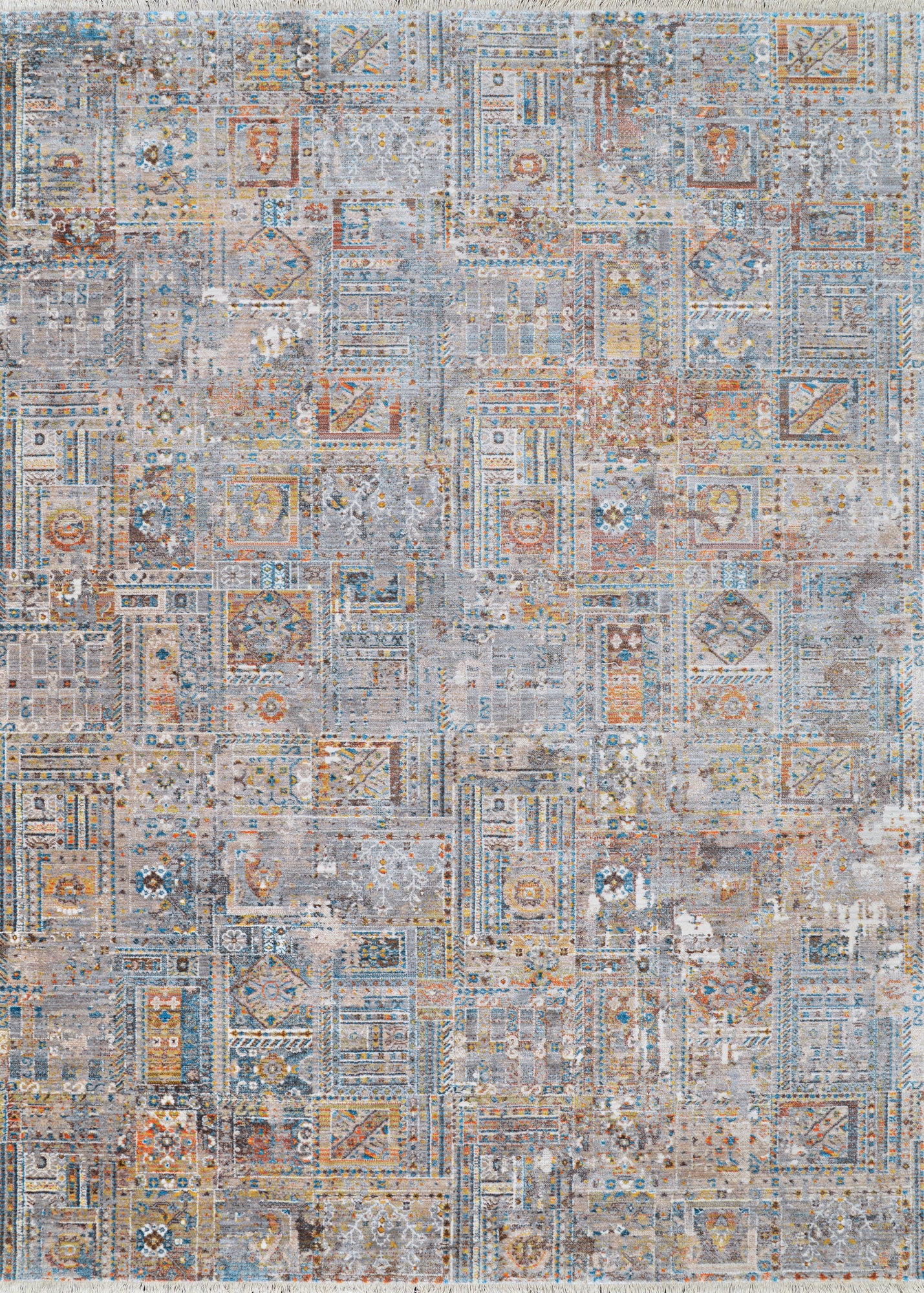 Couristan Halli Persian Panel Skyblu-Stone-Mlt Rug 8'6" x 13'6"