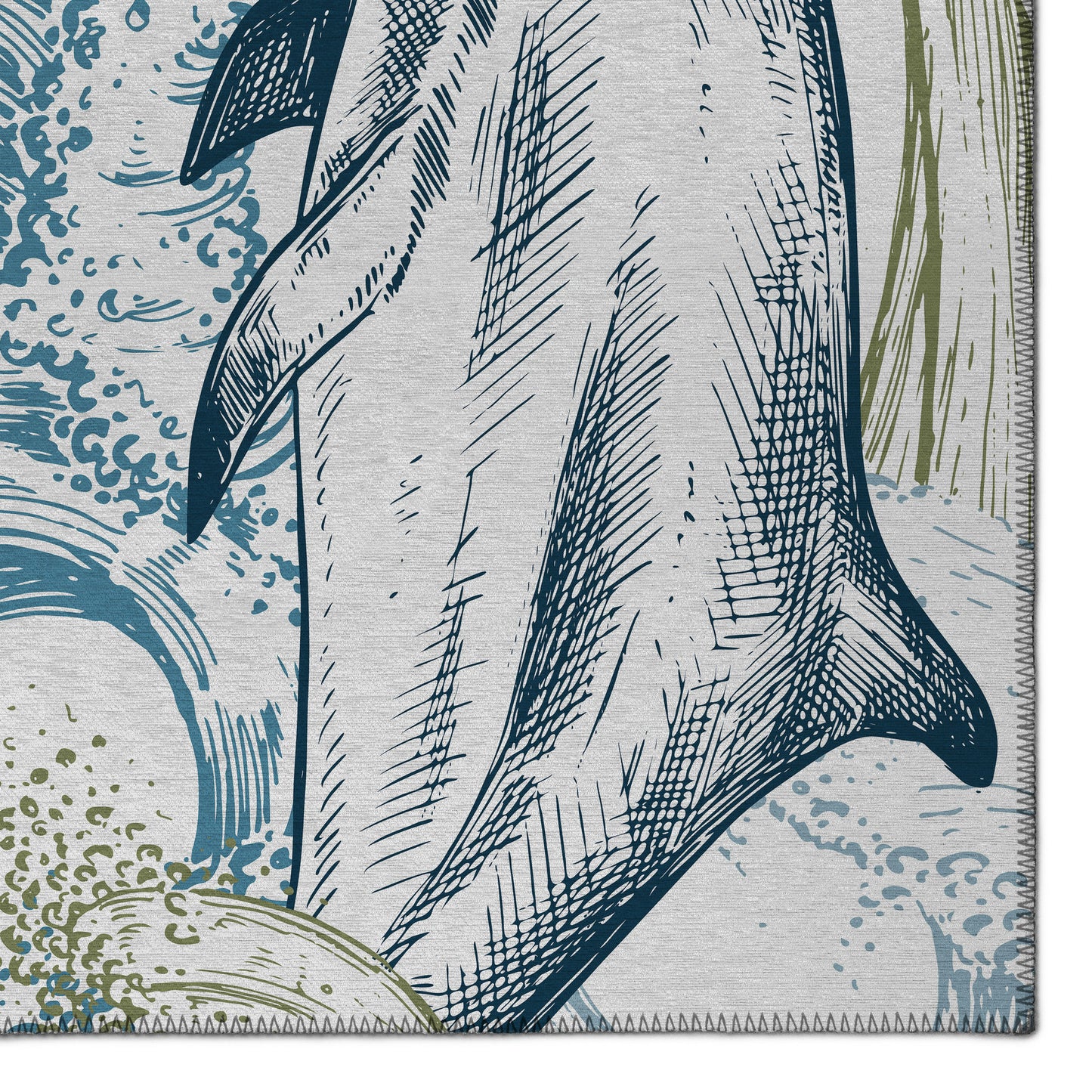 Indoor/Outdoor Harbor HA10 Ivory Washable 5' x 7'6" Rug