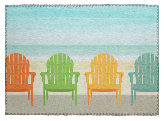 Indoor/Outdoor Harbor HA1 Poolside Washable 1'8" x 2'6" Rug