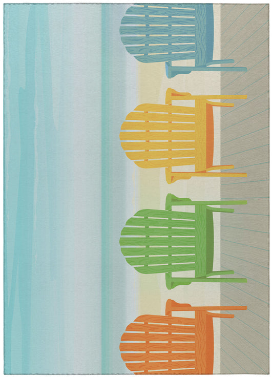 Indoor/Outdoor Harbor HA1 Poolside Washable 3' x 5' Rug