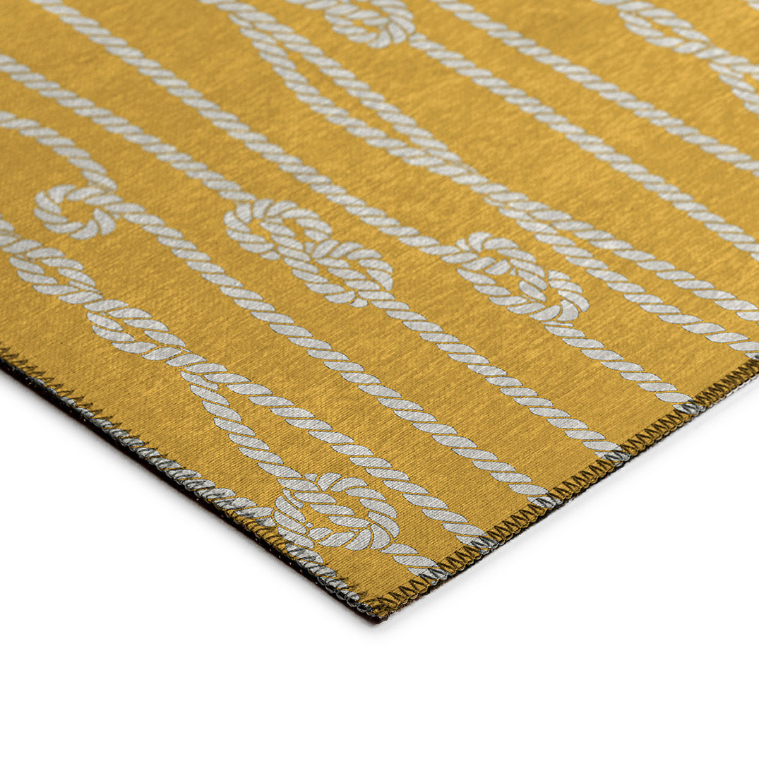 Indoor/Outdoor Harbor HA7 Gold Washable 10' x 14' Rug