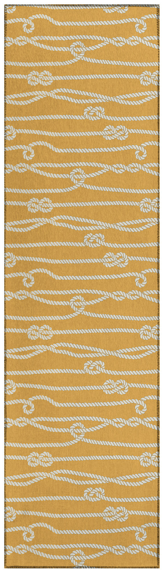 Indoor/Outdoor Harbor HA7 Gold Washable 2'3" x 7'6" Runner Rug