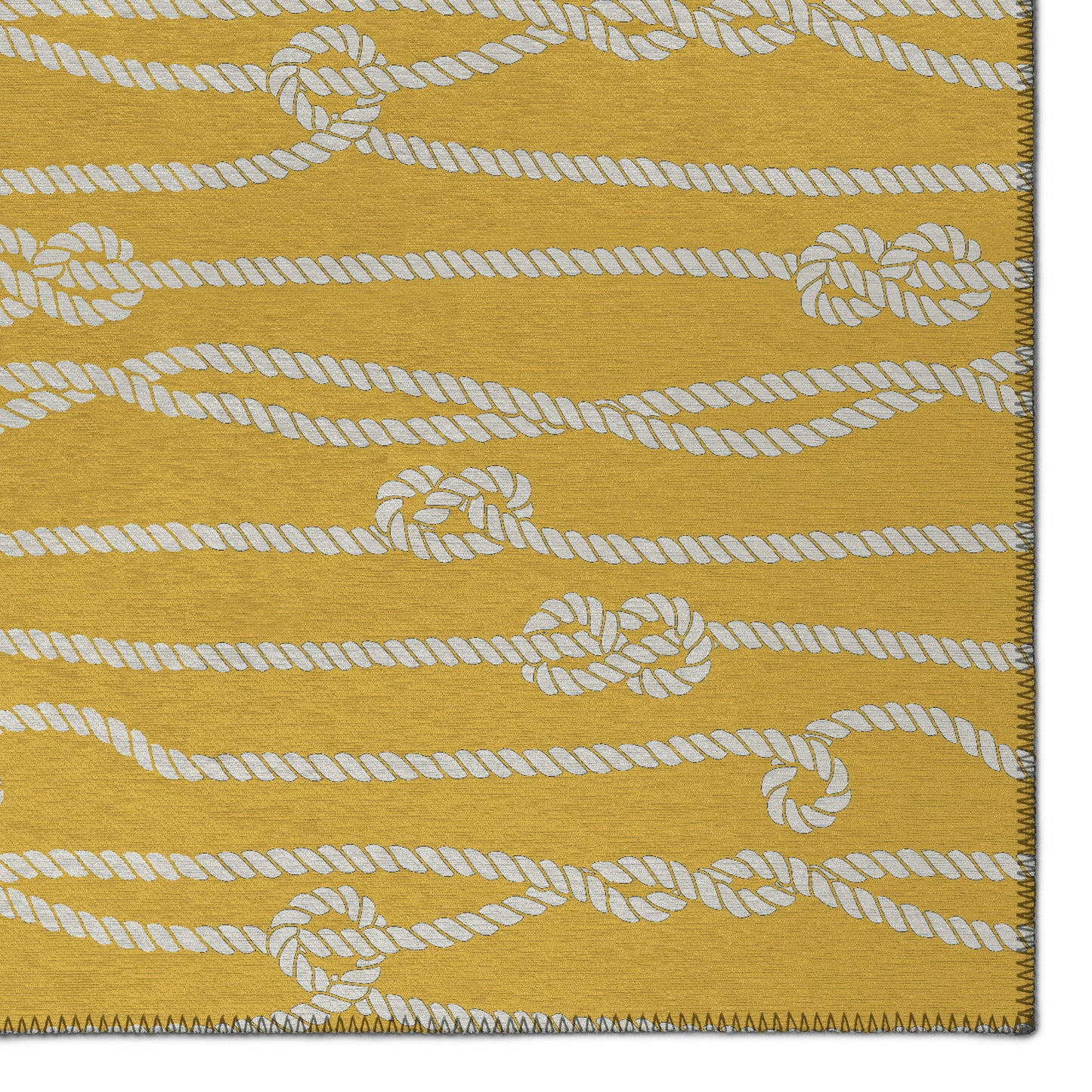 Indoor/Outdoor Harbor HA7 Gold Washable 9' x 12' Rug