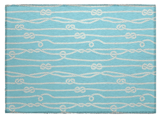 Indoor/Outdoor Harbor HA7 Lagoon Washable 1'8" x 2'6" Rug